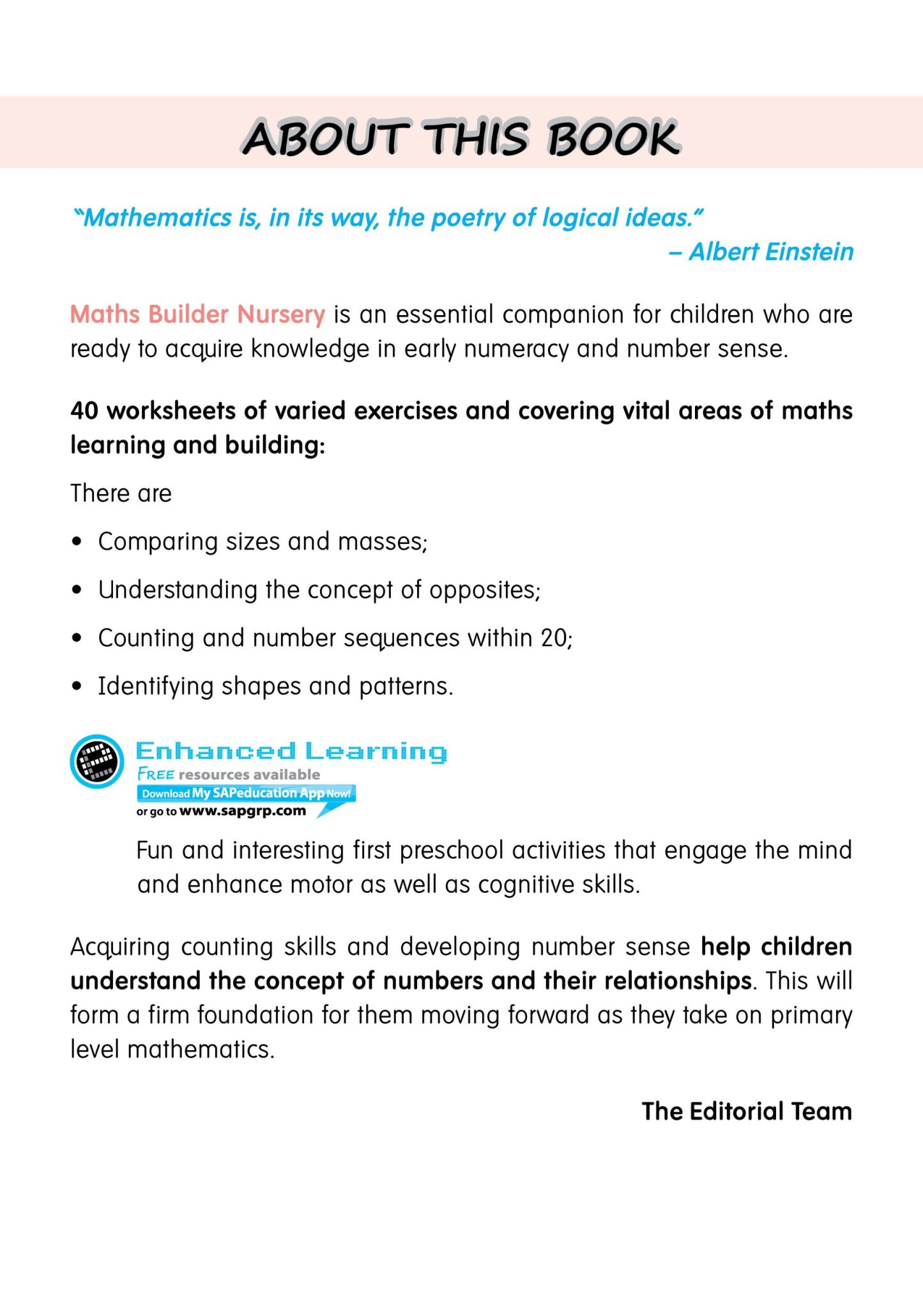 Maths Builder Nursery