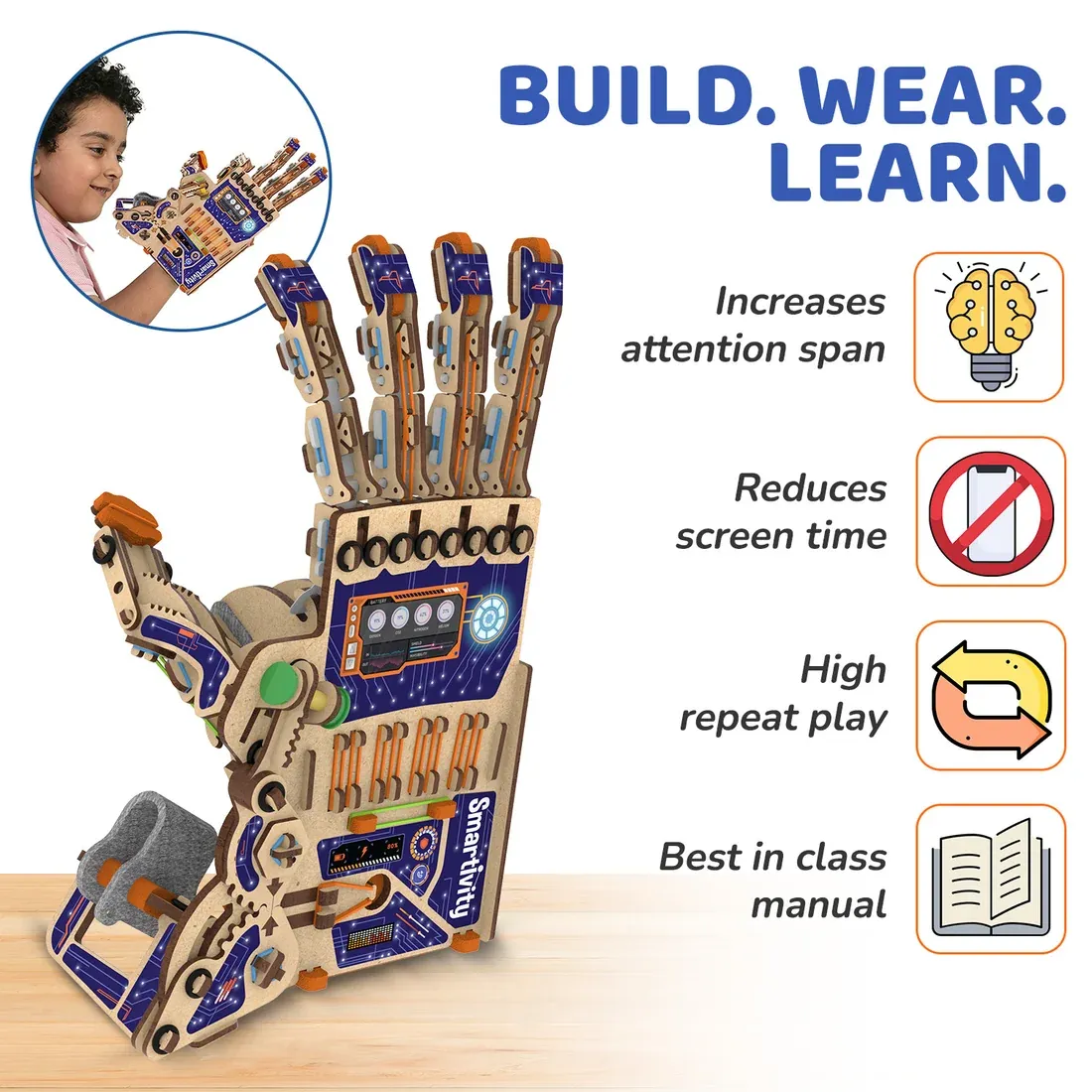 Mechanical Hand | Superhero STEM Toy | 8 -14 Years