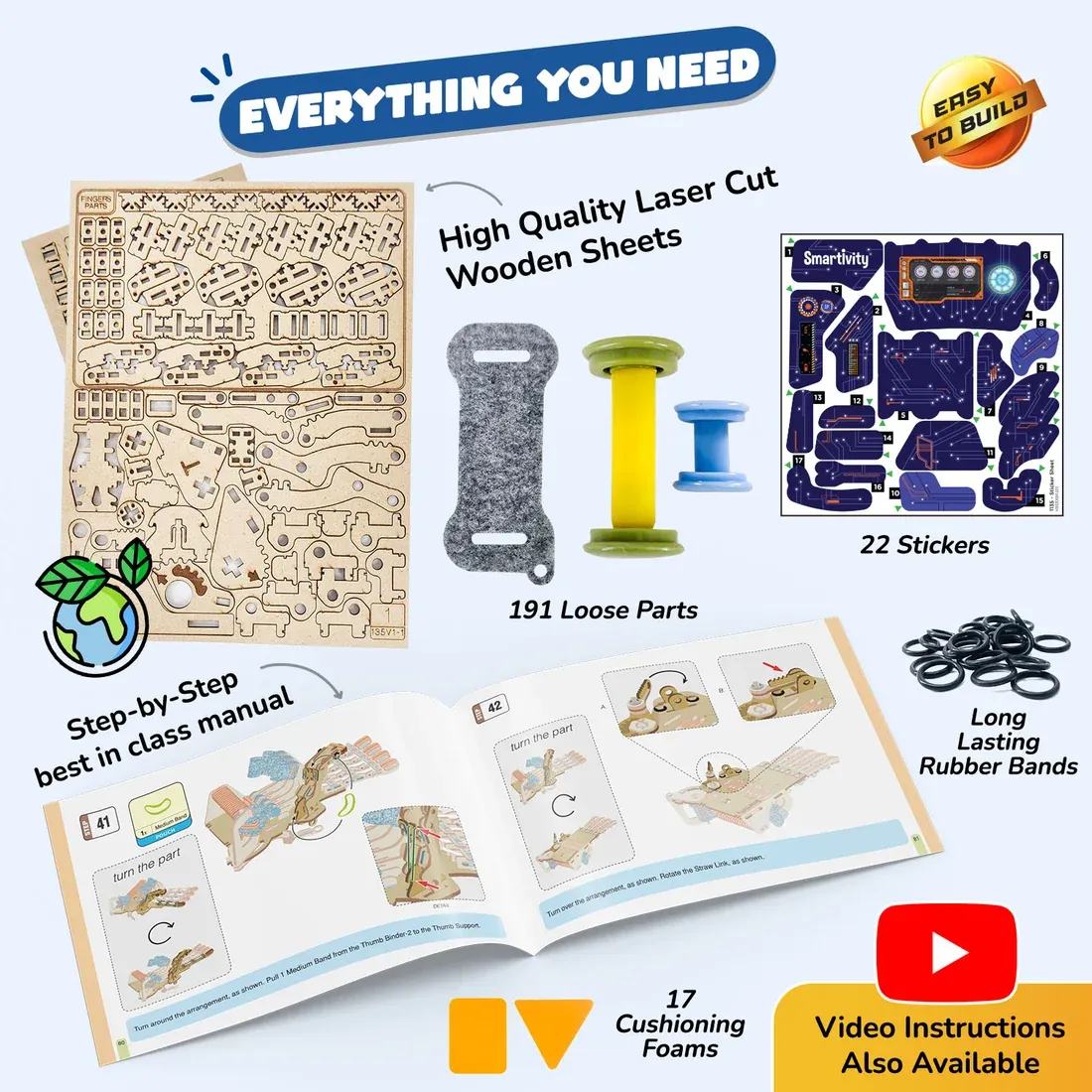 Mechanical Hand | Superhero STEM Toy | 8 -14 Years