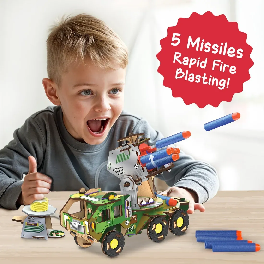 Missile Truck | DIY STEM Construction Toy | 8 + Years
