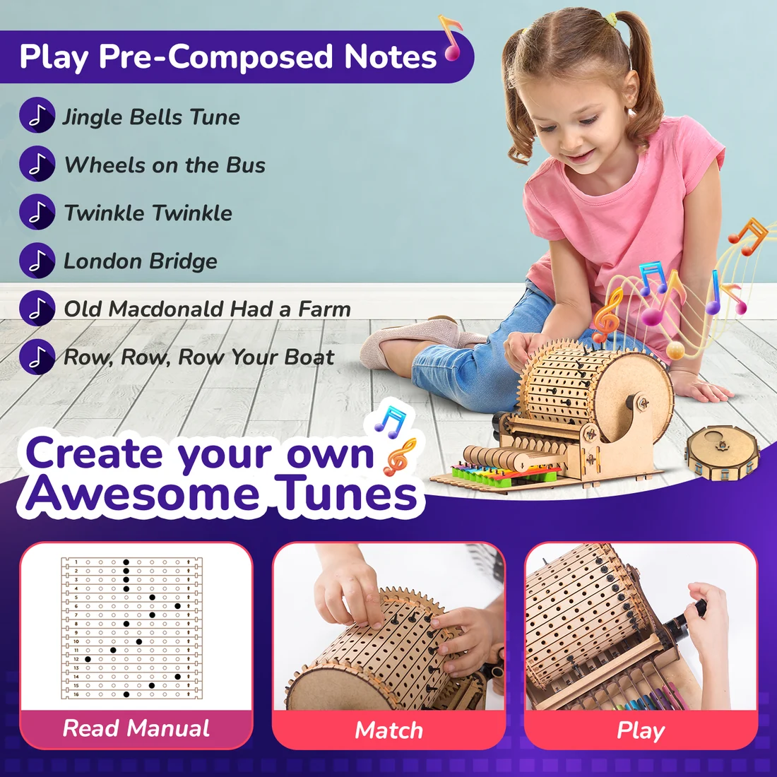 Music Machine | Build-It-Yourself STEAM Toy | 8 + Years