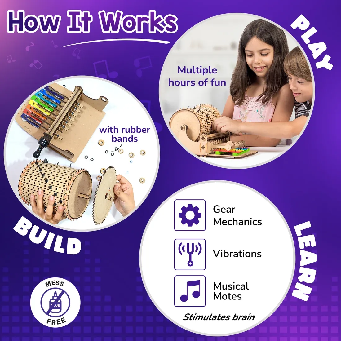 Music Machine | Build-It-Yourself STEAM Toy | 8 + Years