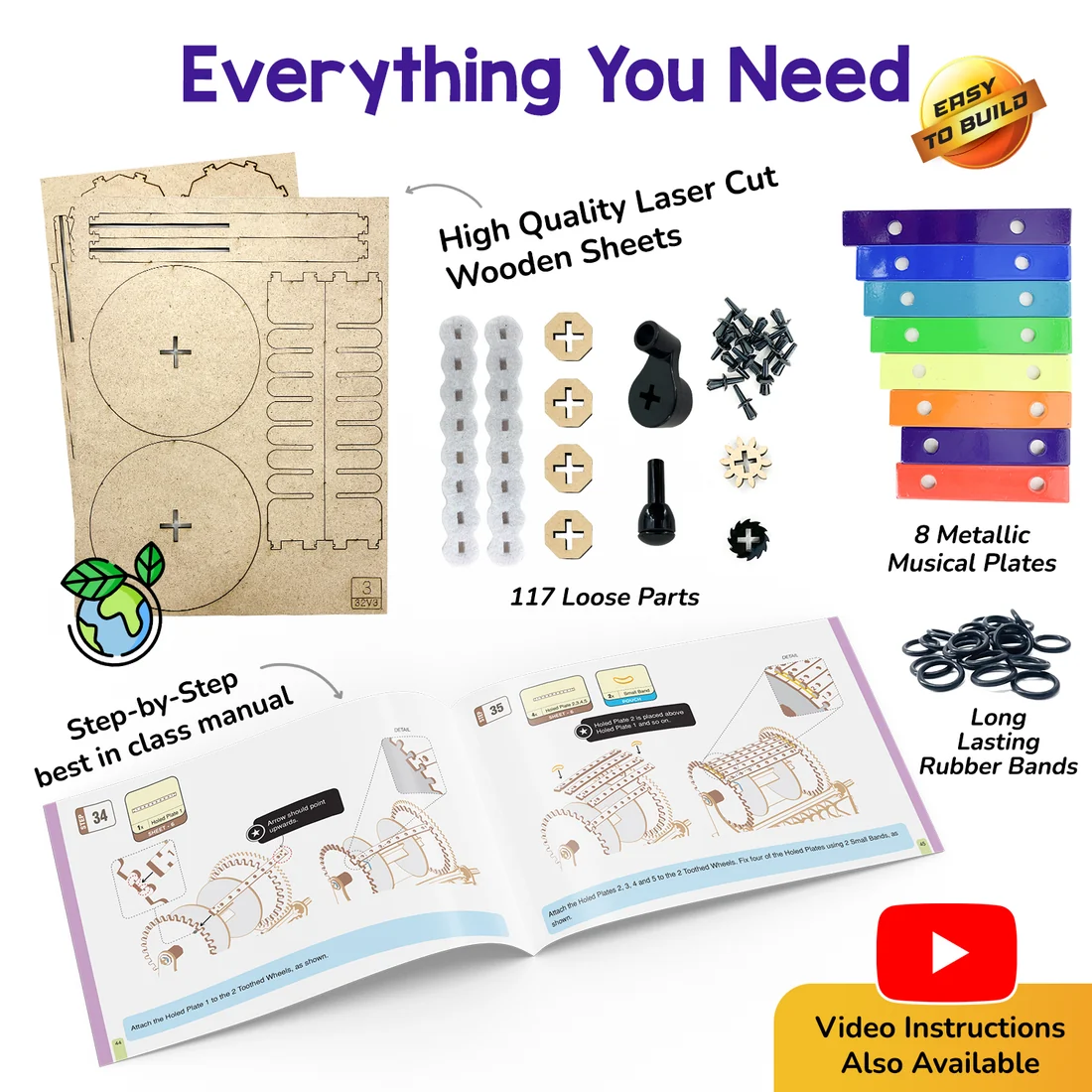 Music Machine | Build-It-Yourself STEAM Toy | 8 + Years