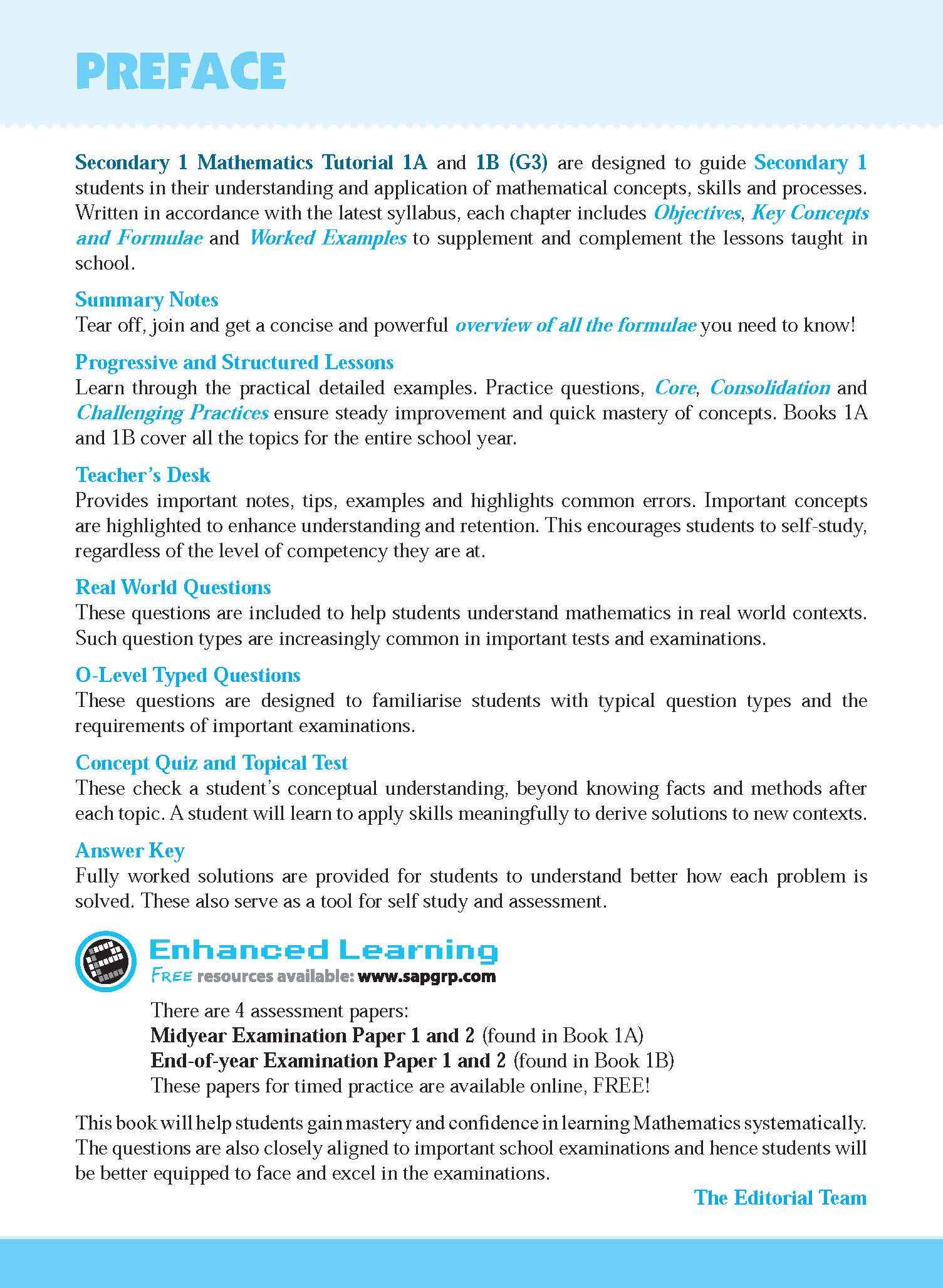 Secondary 1 Mathematics Tutorial 1A [G3]