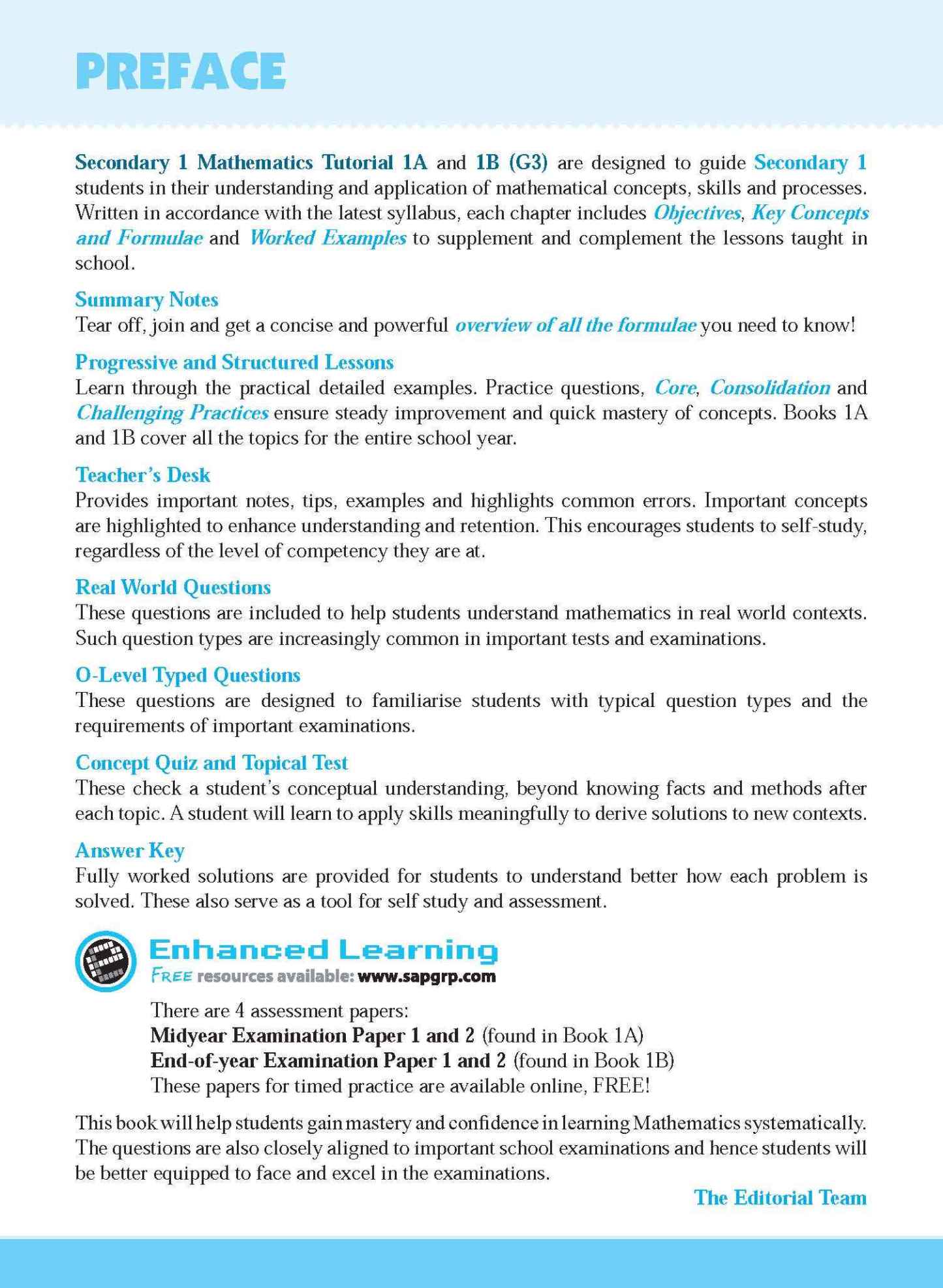 Secondary 1 Mathematics Tutorial 1A [G3]