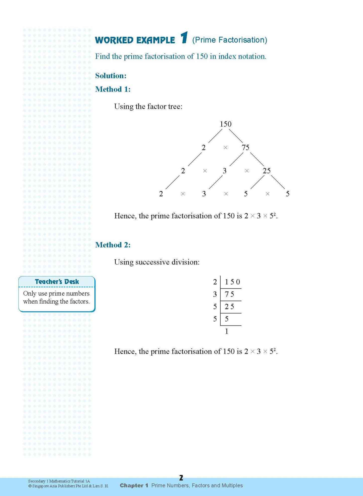 Secondary 1 Mathematics Tutorial 1A [G3]