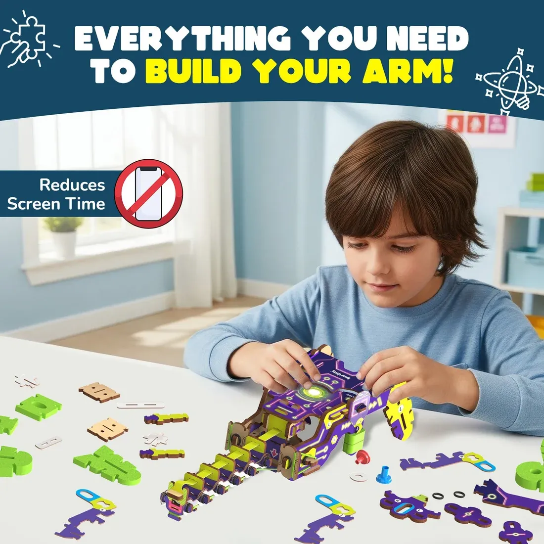 Robotic Arm | 8 - 14 years | DIY STEM Construction Toy