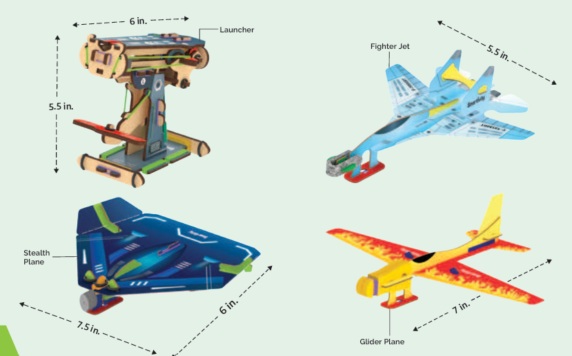 Airplanes Launcher | DIY STEM Construction Toy | 6 + Years