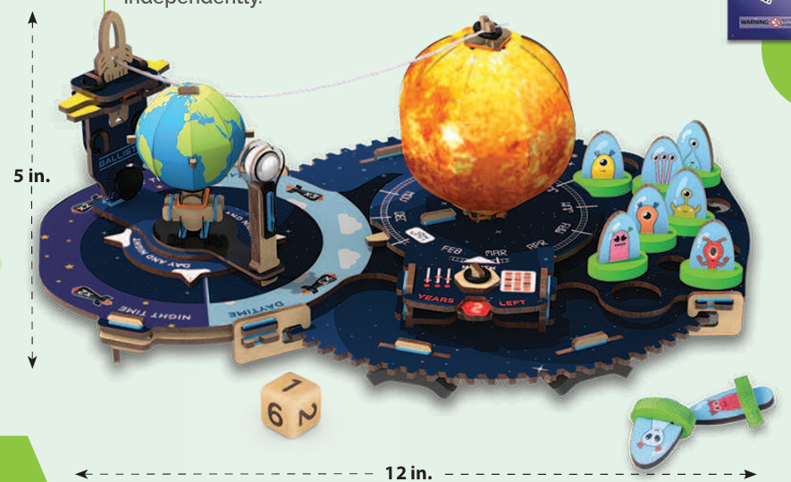 Earth, Sun, Moon | Gear-Driven Planets Model I 8 + Years