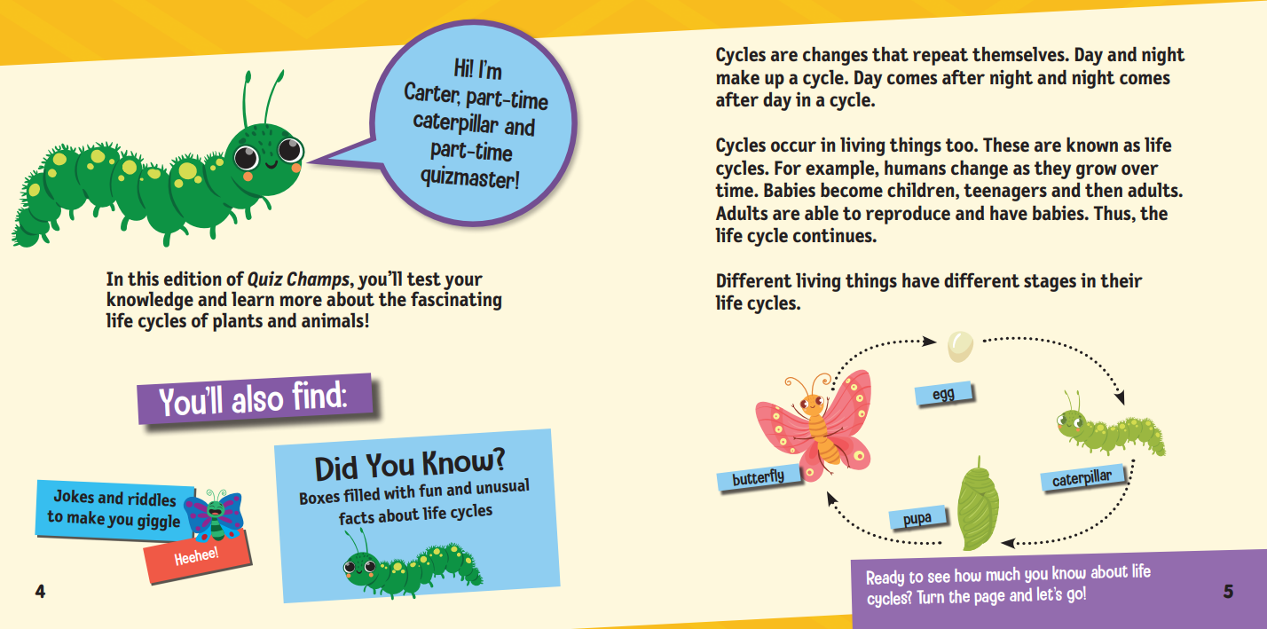Quiz Champs: Life Cycles [Softcover]