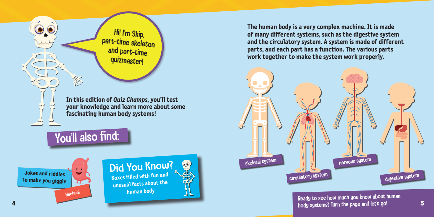 Quiz Champs: Human Body Systems [Hardcover]