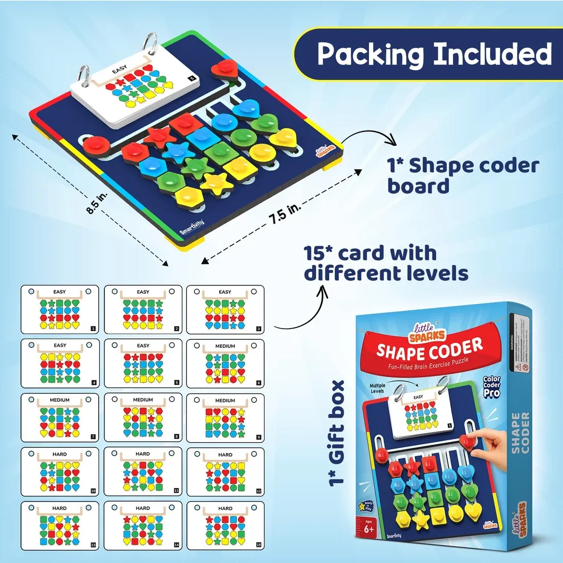 Shape Coder | 6+ years | DIY Activity Kit