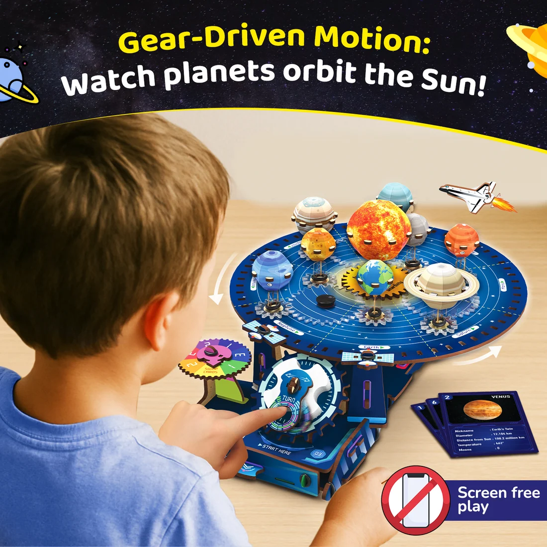 Solar System | Gear-Driven Planets Model I 8-14 Years