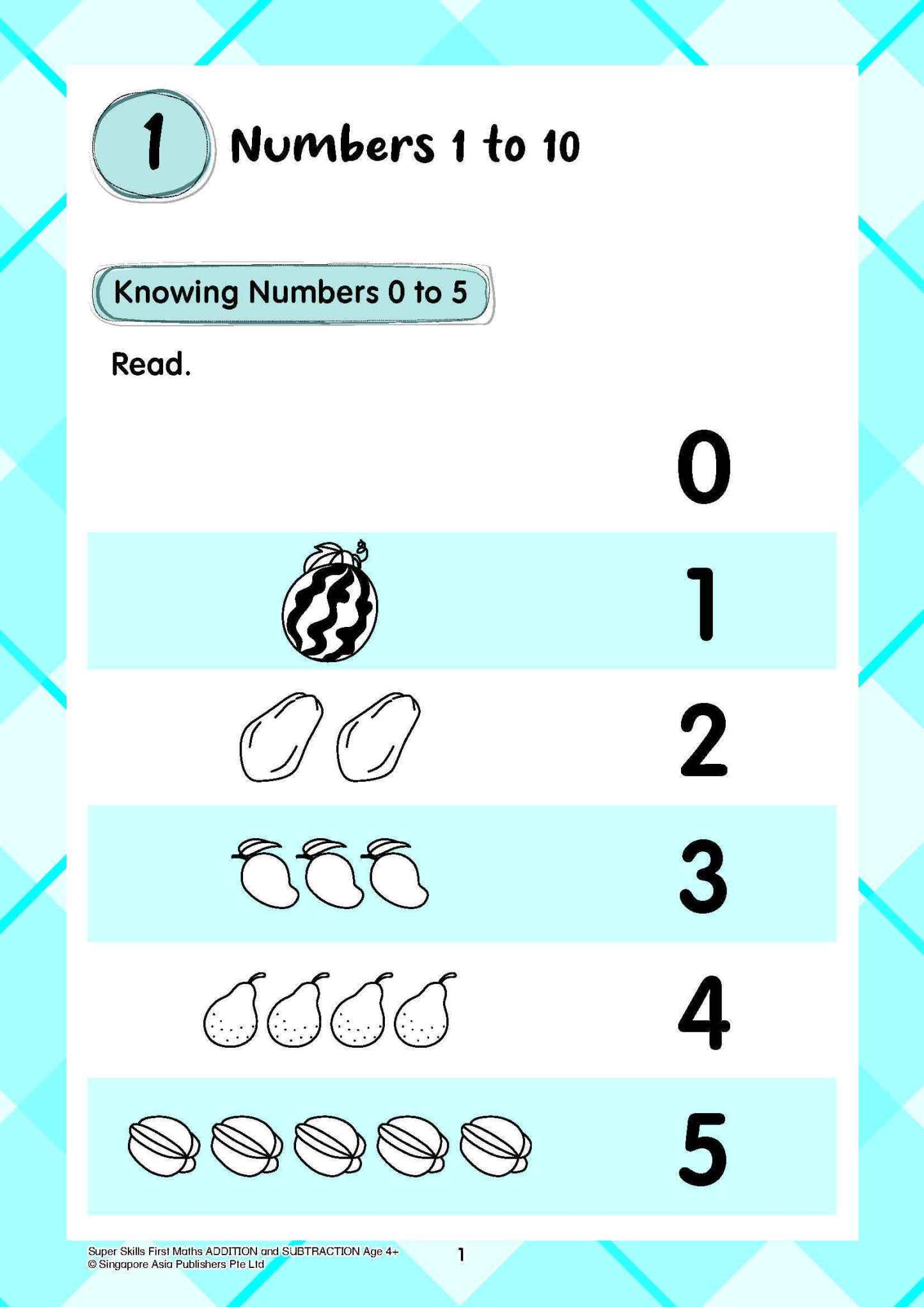 Super Skills First Maths ADDITION and SUBTRACTION (Age 4+ Years)