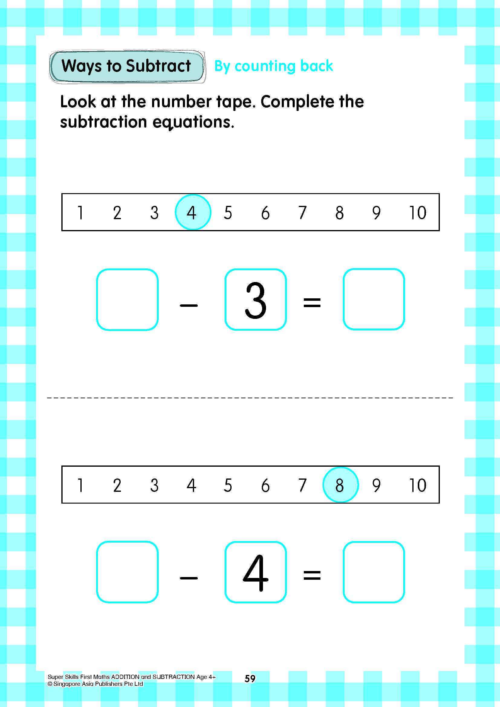 Super Skills First Maths ADDITION and SUBTRACTION (Age 4+ Years)