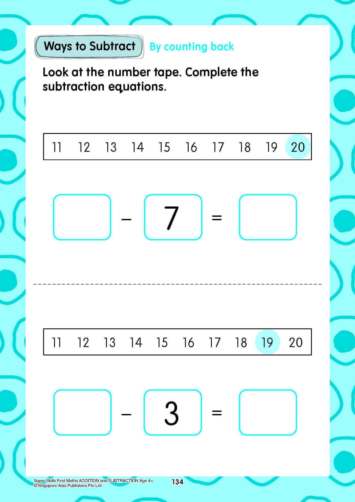 Super Skills First Maths ADDITION and SUBTRACTION (Age 4+ Years)