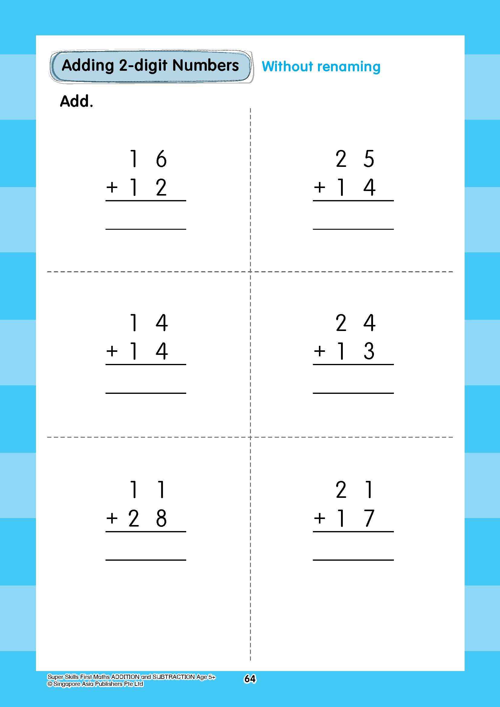 Super Skills First Maths ADDITION and SUBTRACTION (Age 5+ Years)