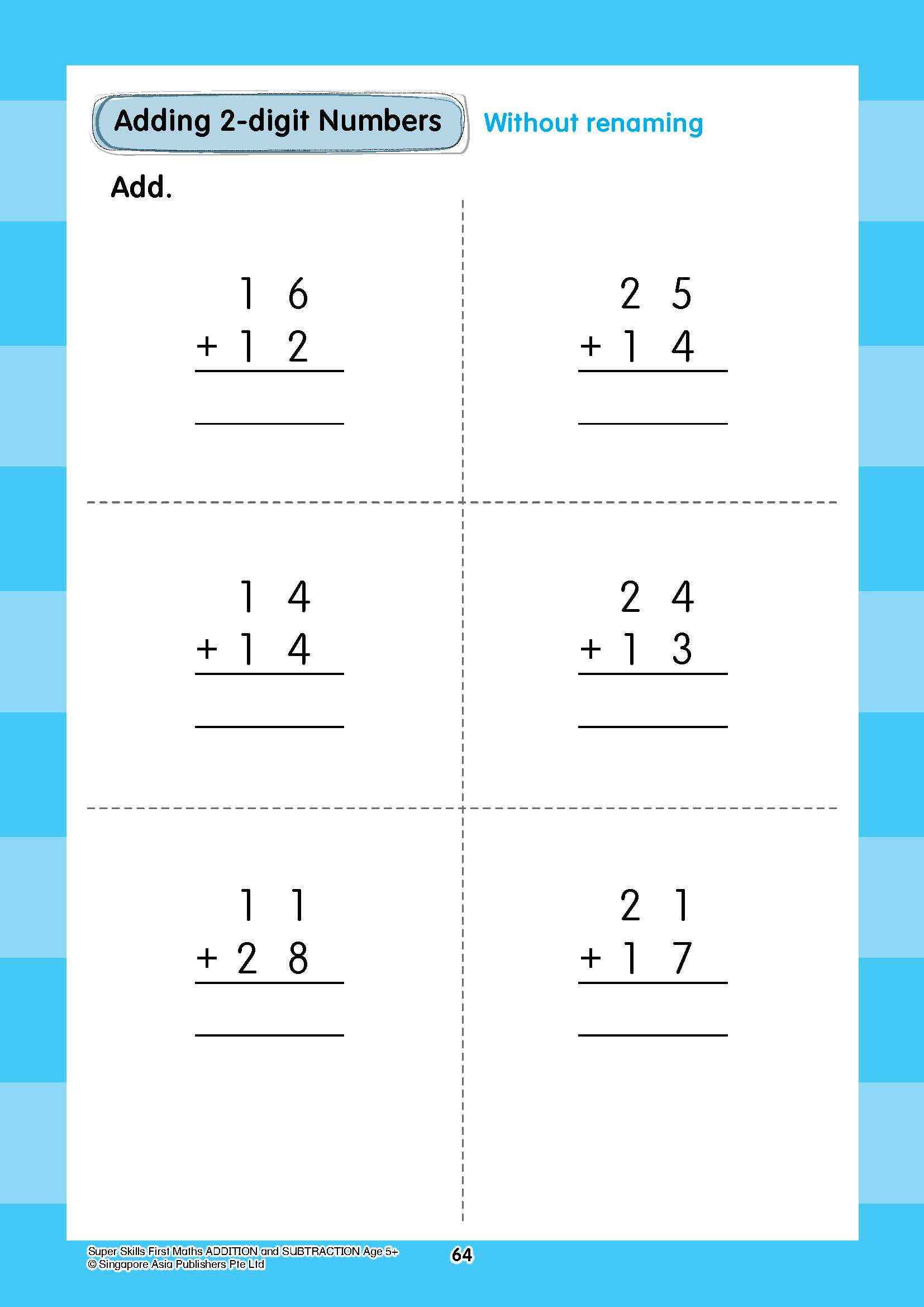 Super Skills First Maths ADDITION and SUBTRACTION (Age 5+ Years)