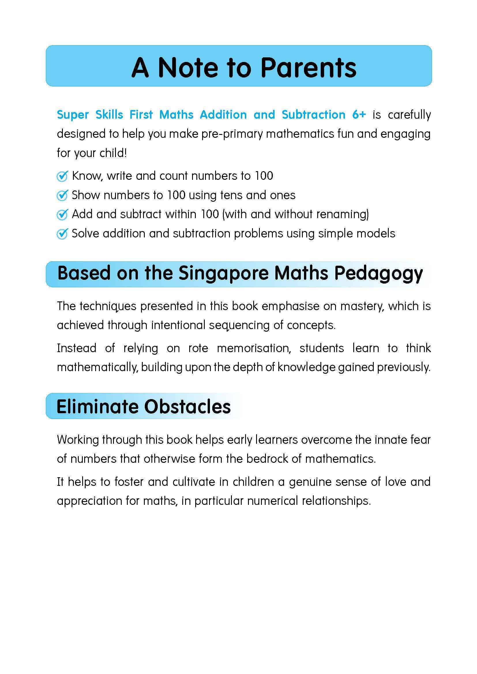 Super Skills First Maths ADDITION and SUBTRACTION (Age 6+ Years)