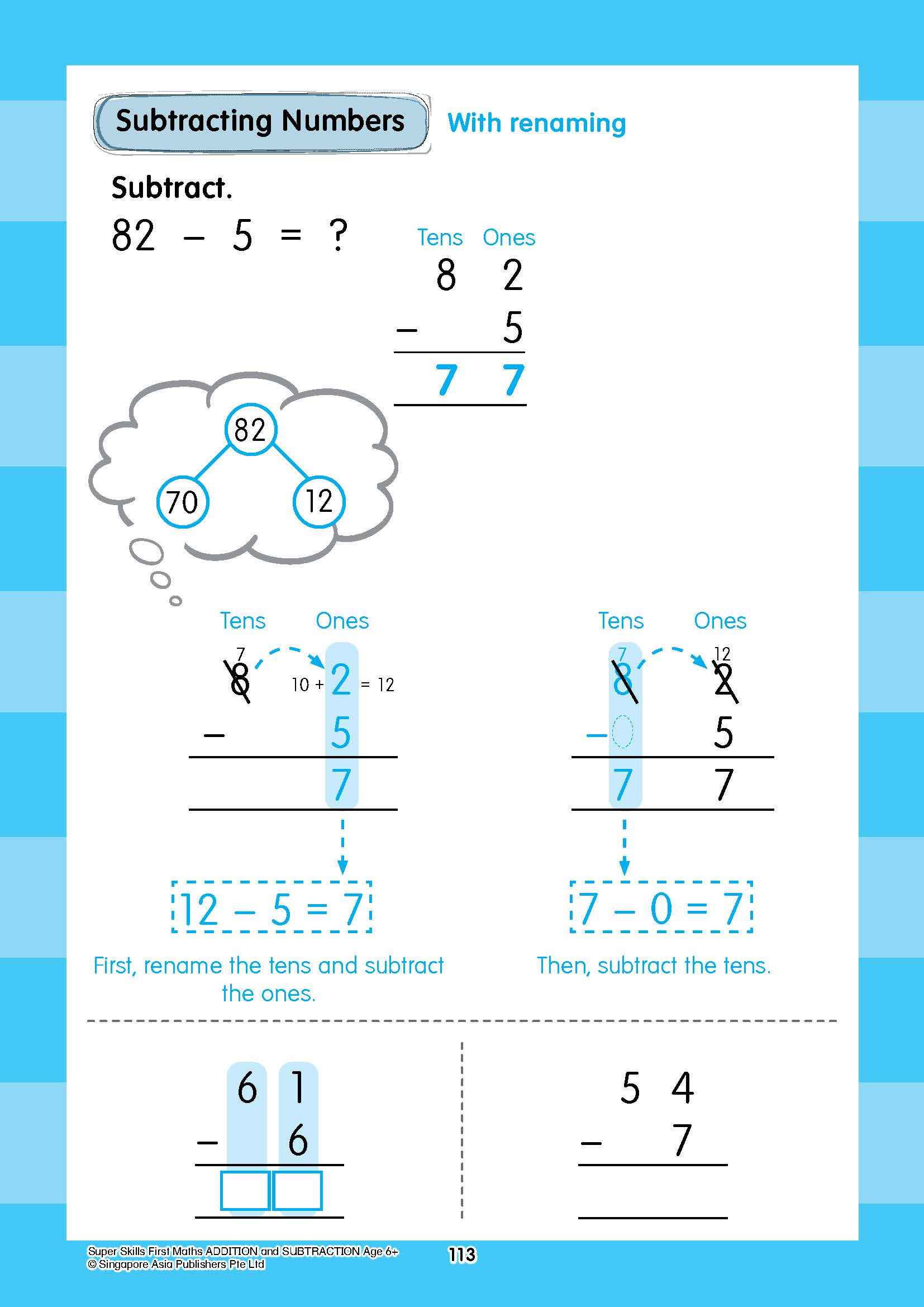 Super Skills First Maths ADDITION and SUBTRACTION (Age 6+ Years)