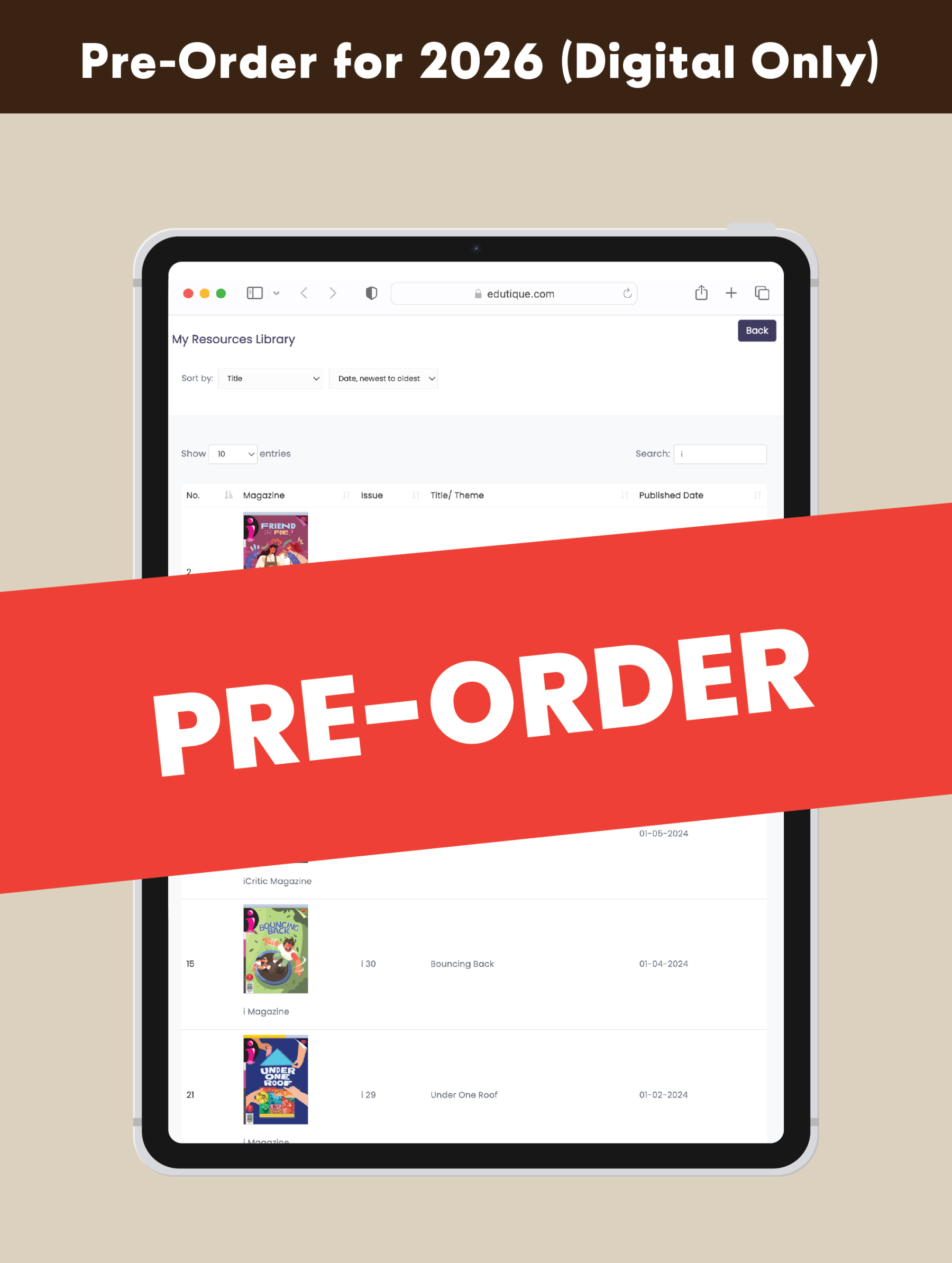 [PRE-ORDER] [DIGITAL ONLY] i Magazine 2026 Edition [Issues 37 to 40] (for 10+ y/o)