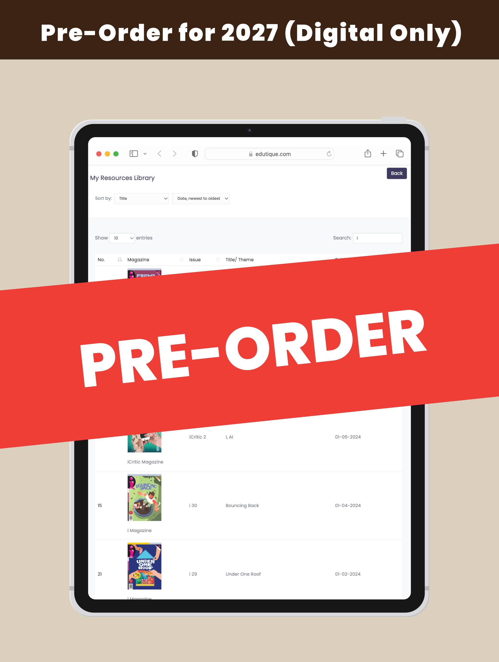 [PRE-ORDER] [DIGITAL ONLY] i Magazine 2027 Edition [Issues 41 to 44] (for 10+ y/o)