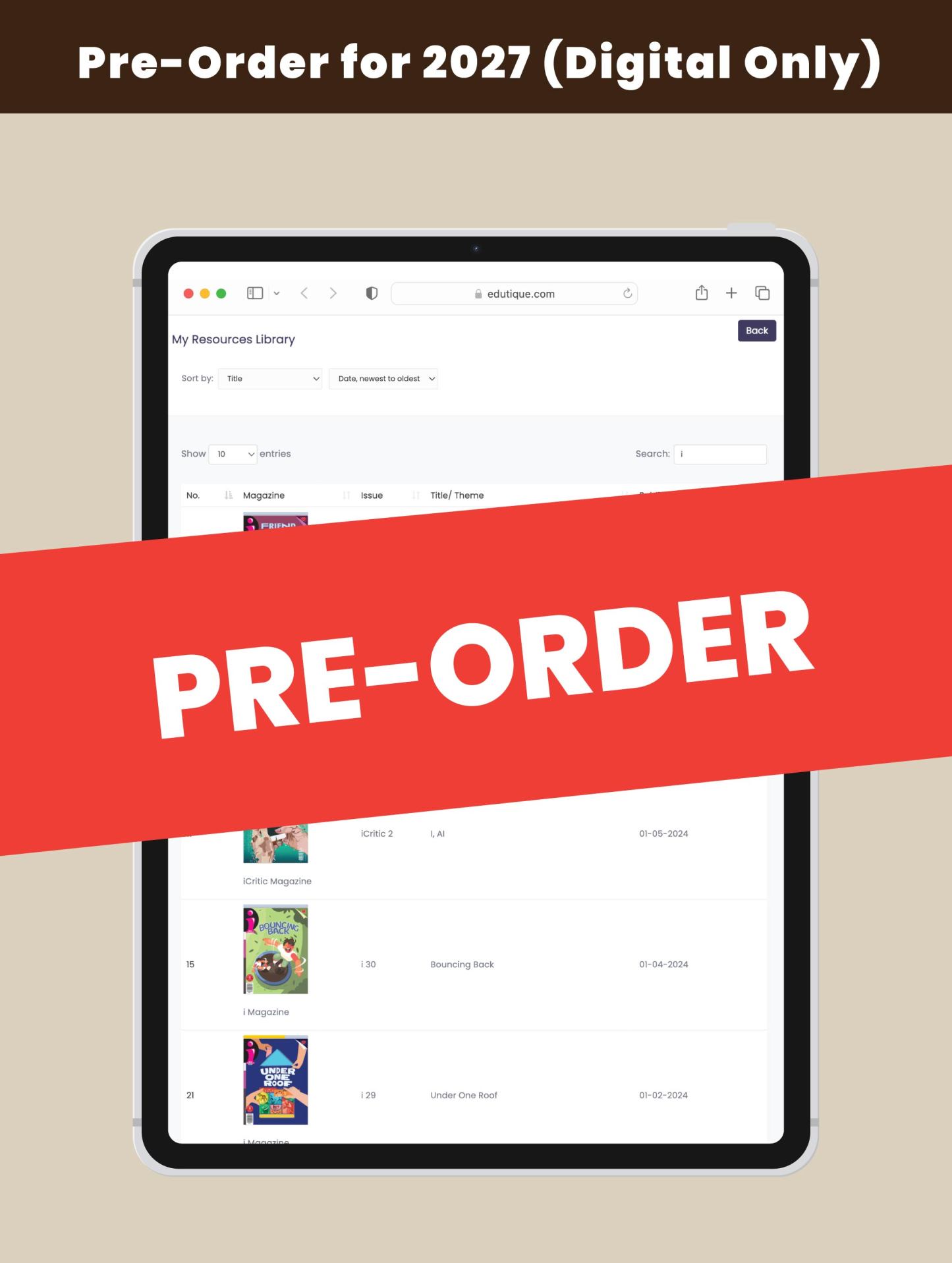 [PRE-ORDER] [DIGITAL ONLY] i Magazine 2027 Edition [Issues 41 to 44] (for 10+ y/o)