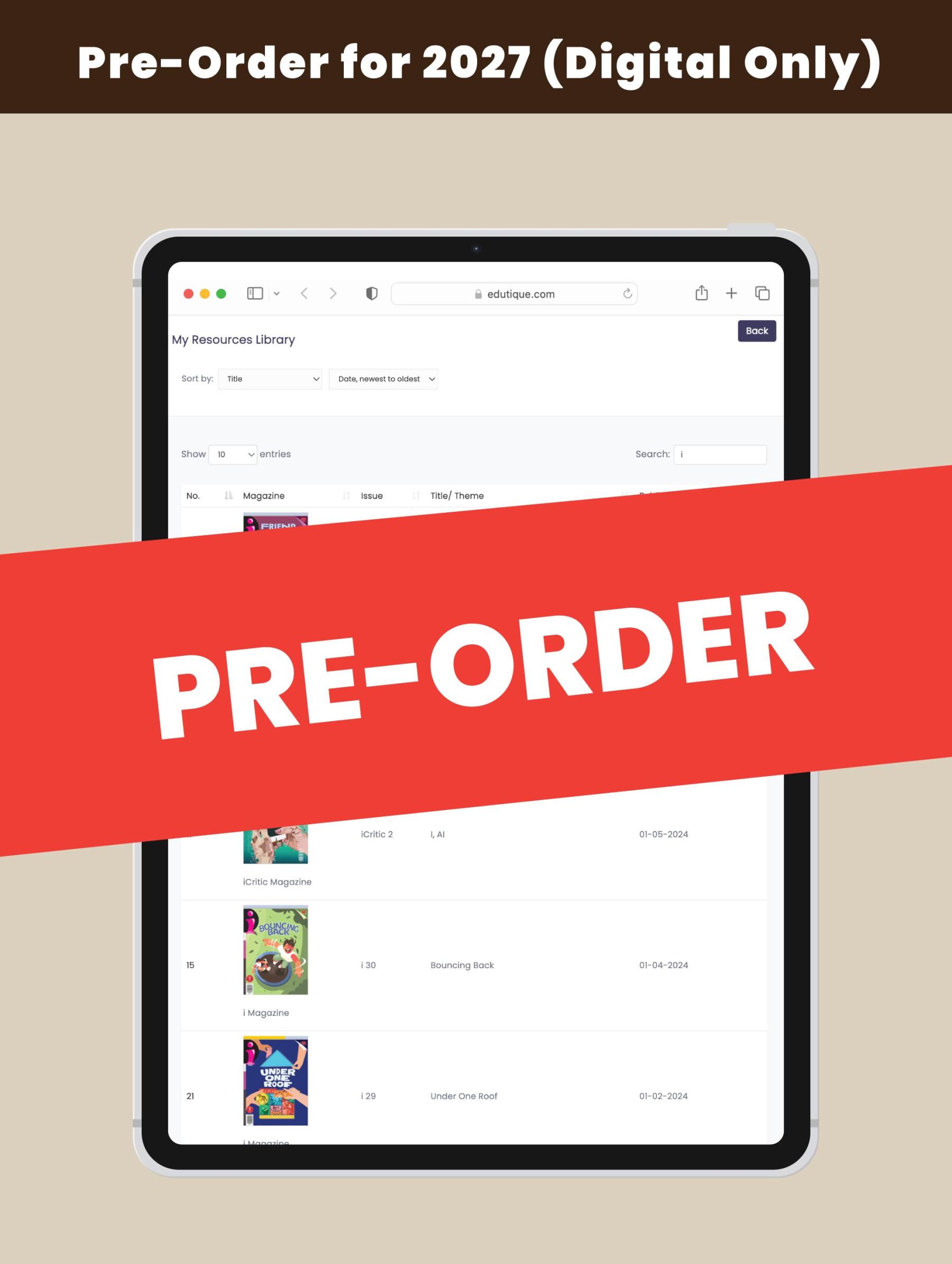 [PRE-ORDER] [DIGITAL ONLY] i Magazine 2027 Edition [Issues 41 to 44] (for 10+ y/o)