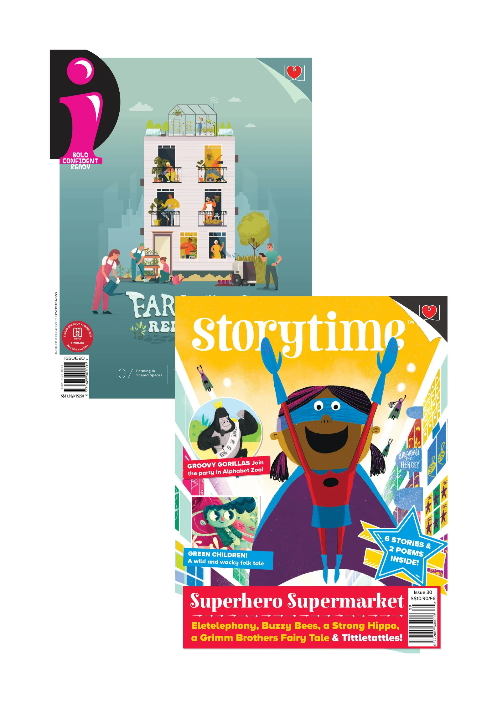 [Combo A]: Storytime Magazine (8+ y/o) and i Magazine (10+ y/o) : 4 issues