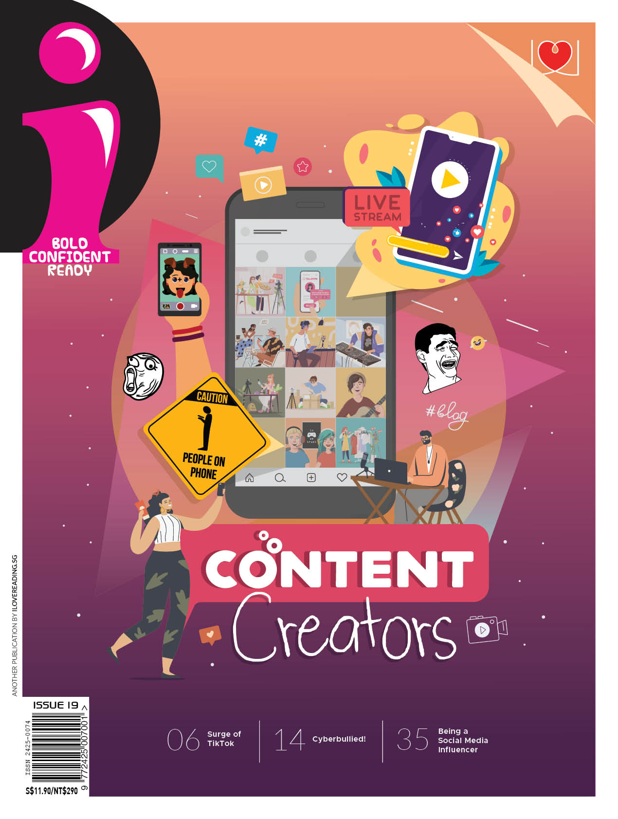 i Magazine Full Suite Assorted Collection: 10 single issues (for 10+ y/o) - (SET F)