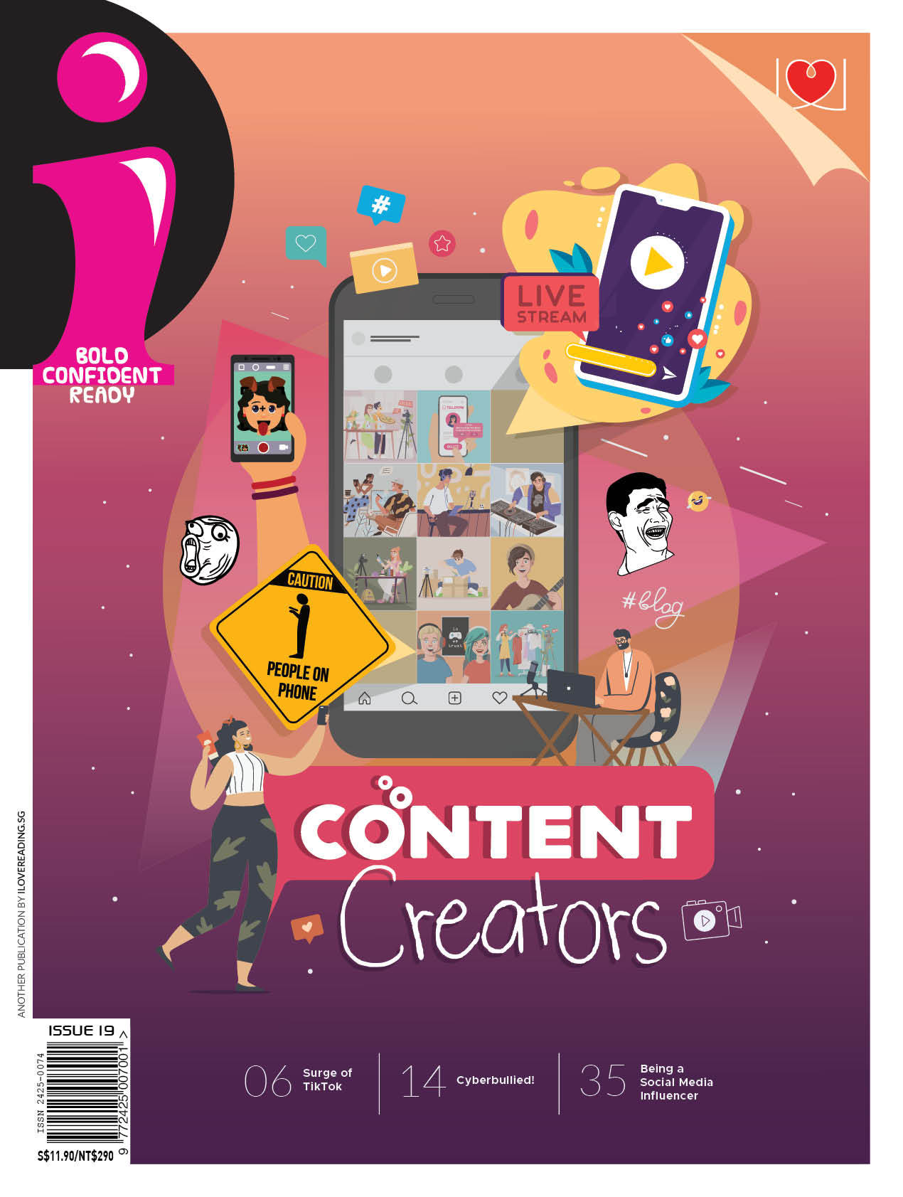 i Magazine Full Suite Assorted Collection: 10 single issues (for 10+ y/o) - (SET F)