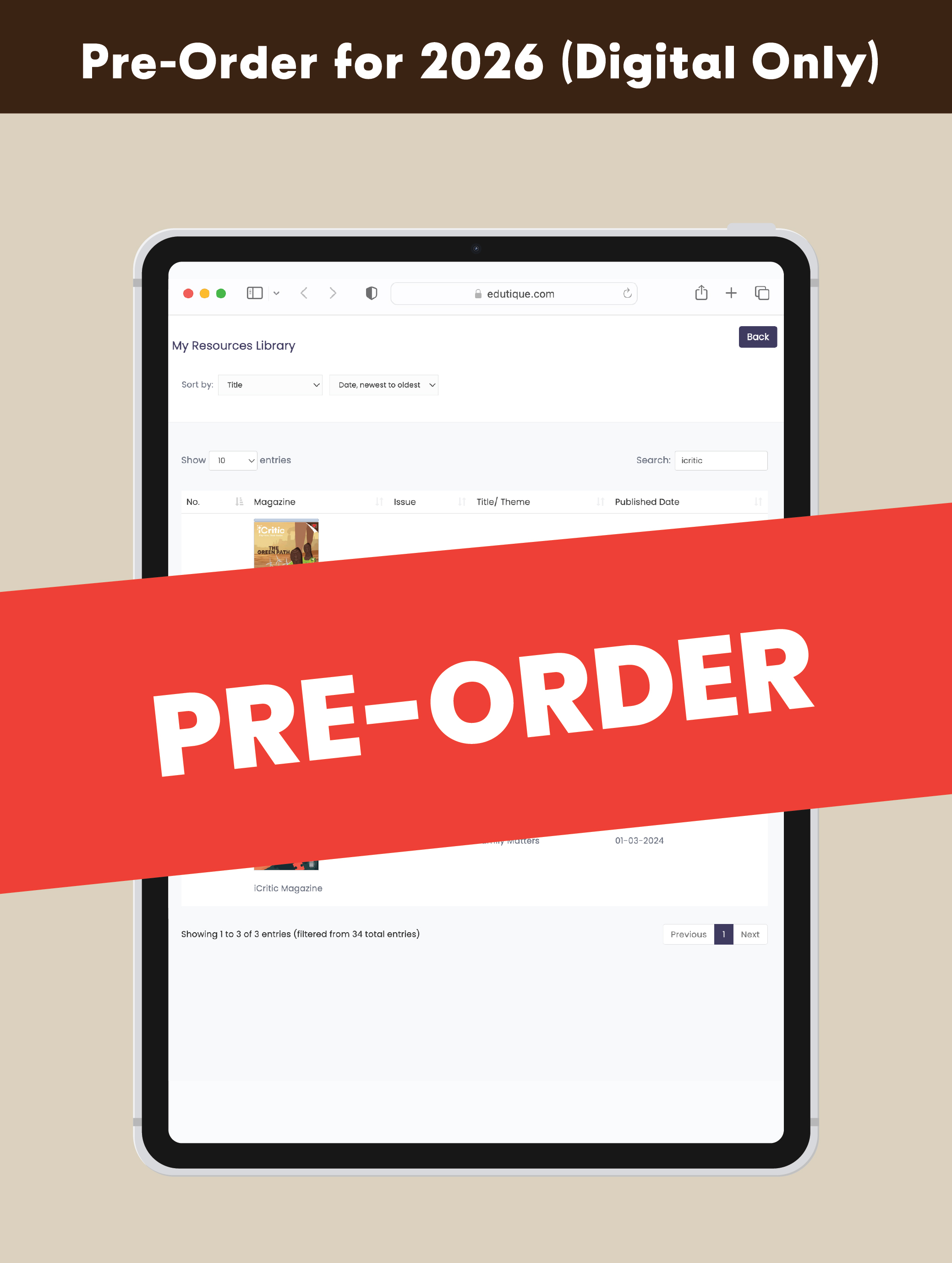 [PRE-ORDER] [DIGITAL ONLY] iCritic Magazine 2026 Edition [Issues 7 to 9] (for 16+ y/o)