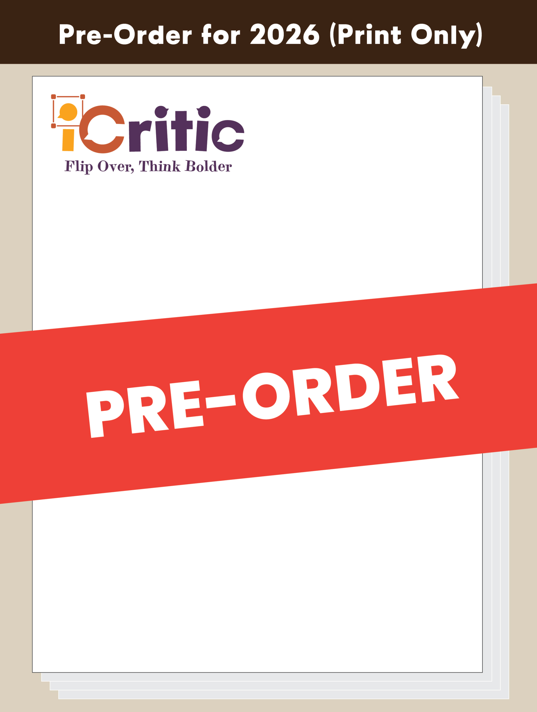 [PRE-ORDER] [PRINT ONLY] iCritic Magazine 2026 Edition [Issues 7 to 9] (for 16+ y/o)