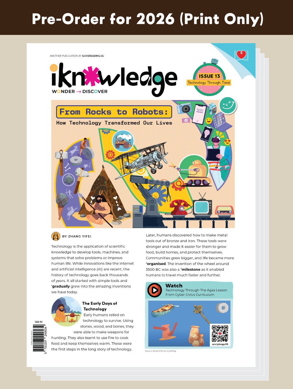 [PRE-ORDER] [PRINT ONLY] iKnowledge Newsletter 2026 [Issues 13 to 18] (for 8+ y/o)