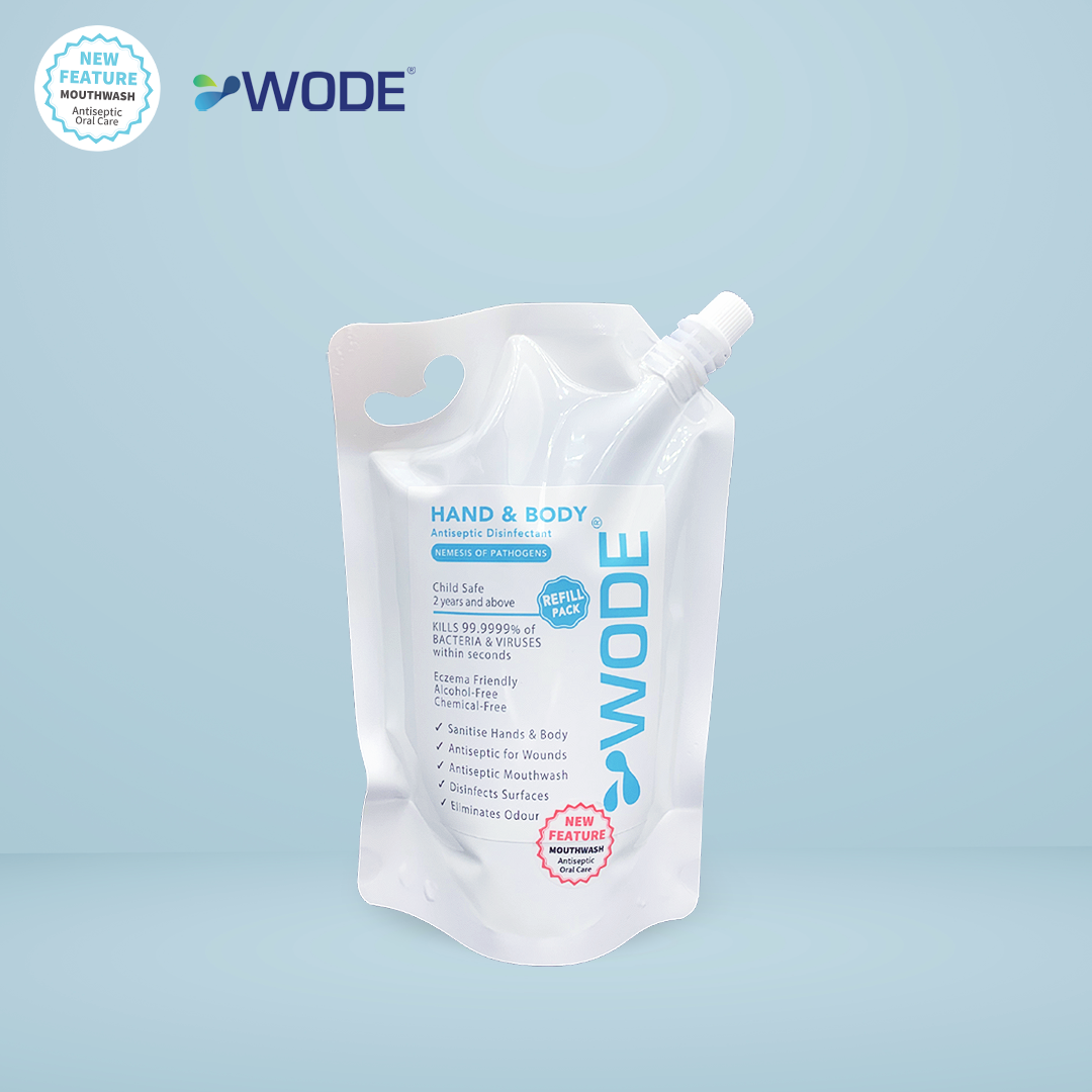 WODE Hand & Body Disinfectant Spray Refill 500ml