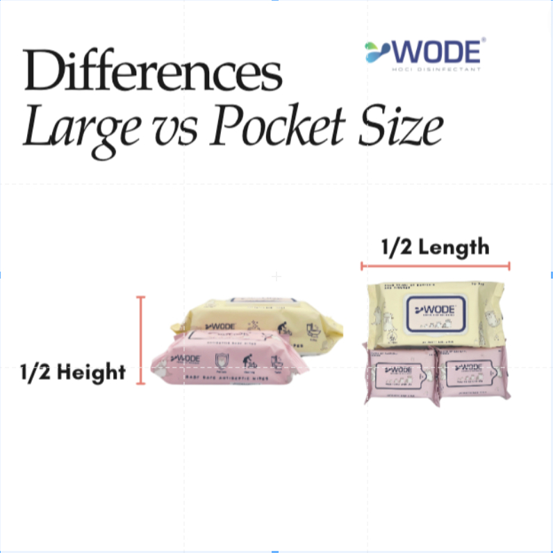 WODE Wet Wipes (1 Pack, 20pcs)