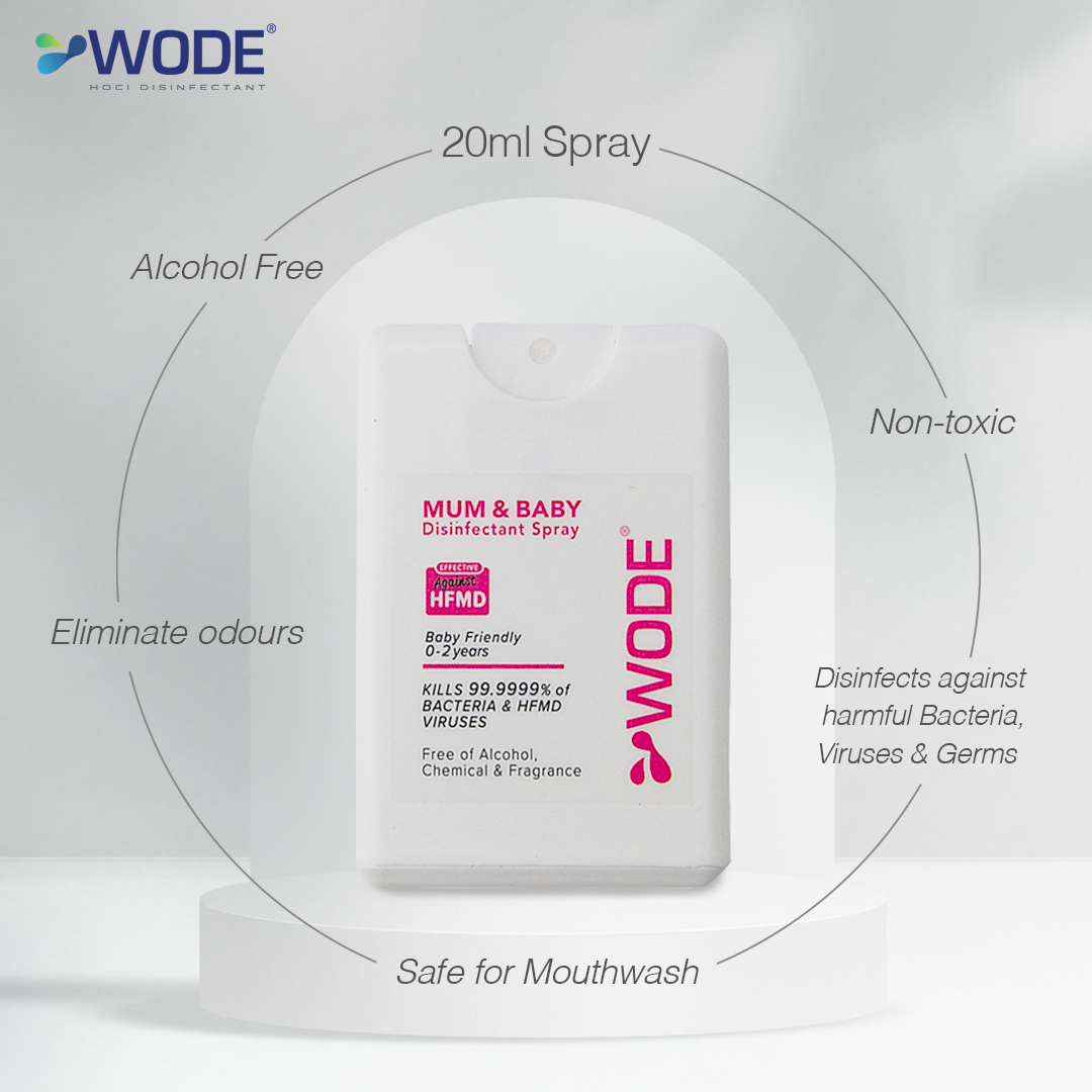 WODE Mum & Baby Disinfectant Spray 20ml (Suitable for age 2 & below)