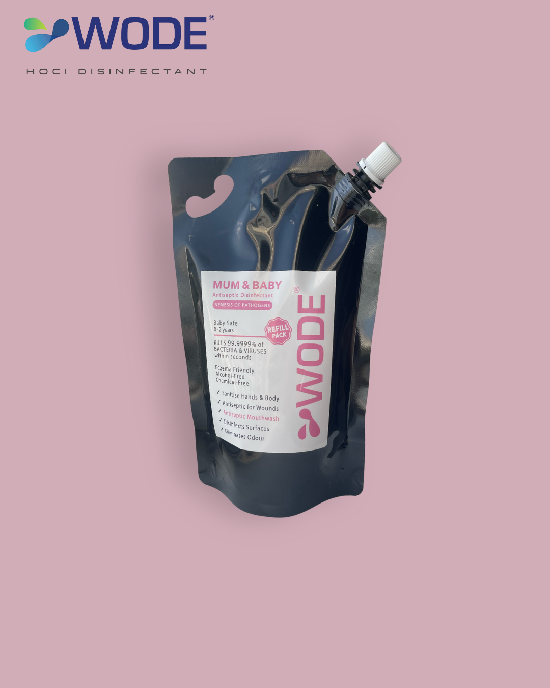WODE Mum & Baby Disinfectant Spray Refill 500ml (Suitable for age 2 & below)