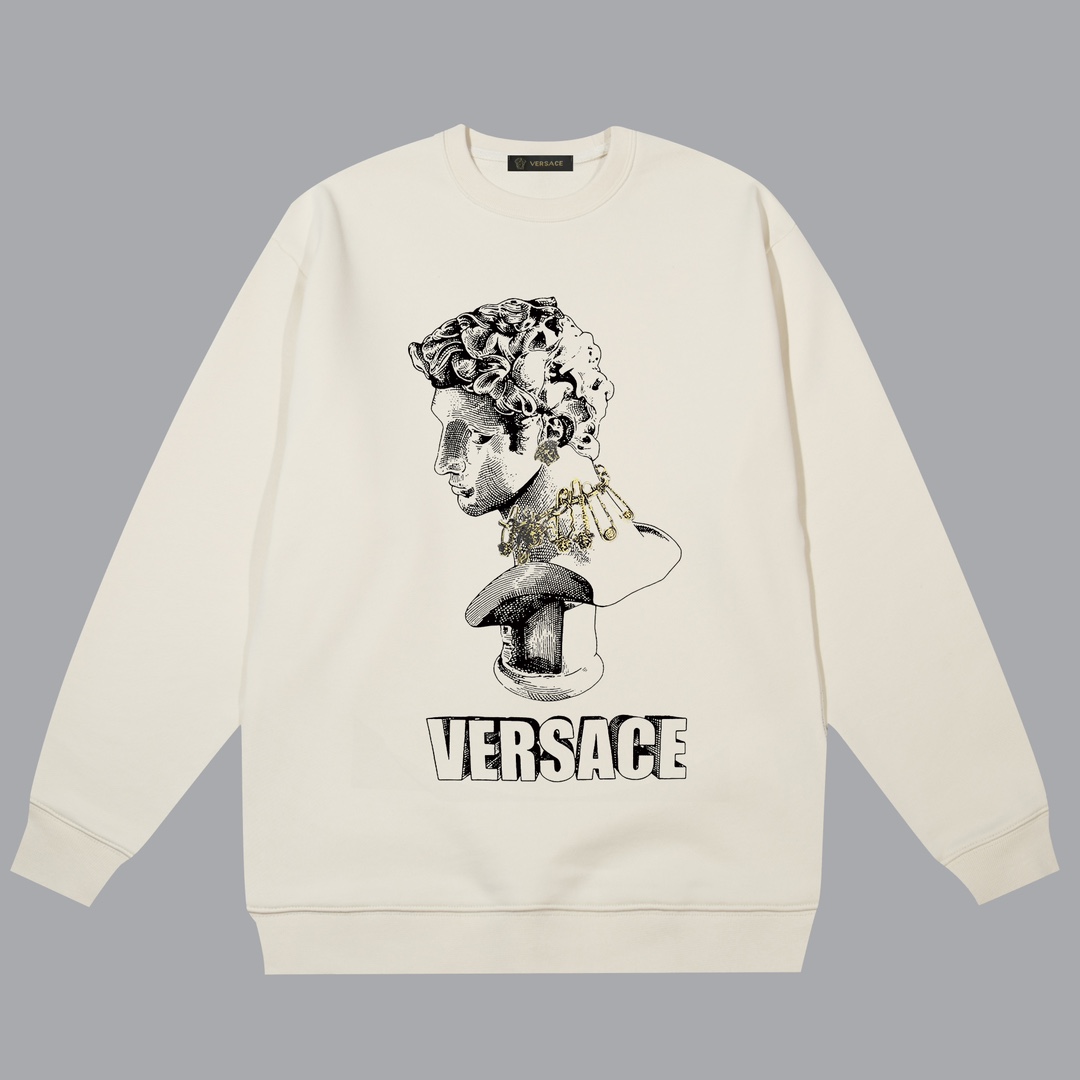 【VERSACE 公式旗艦店】ヴェルサーチ   丸首の衛衣  スウェットご好評に付き再入荷！