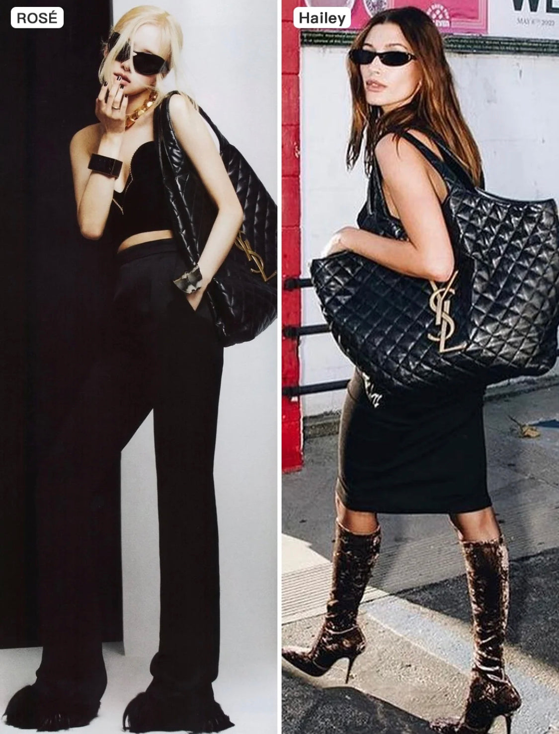 SAINT LAURENT YSL 50%OFFysl新しい黒のショッピングバッグ爆発的なトートバッグ【送料無料】