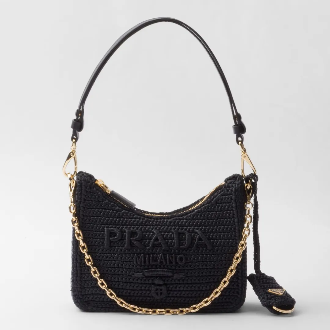 【大人気】PRADA  プラダ◆Re-edition ミニバッグ チェーン ストラップ付  22*18*6CM  240920