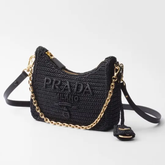 【大人気】PRADA  プラダ◆Re-edition ミニバッグ チェーン ストラップ付  22*18*6CM  240920