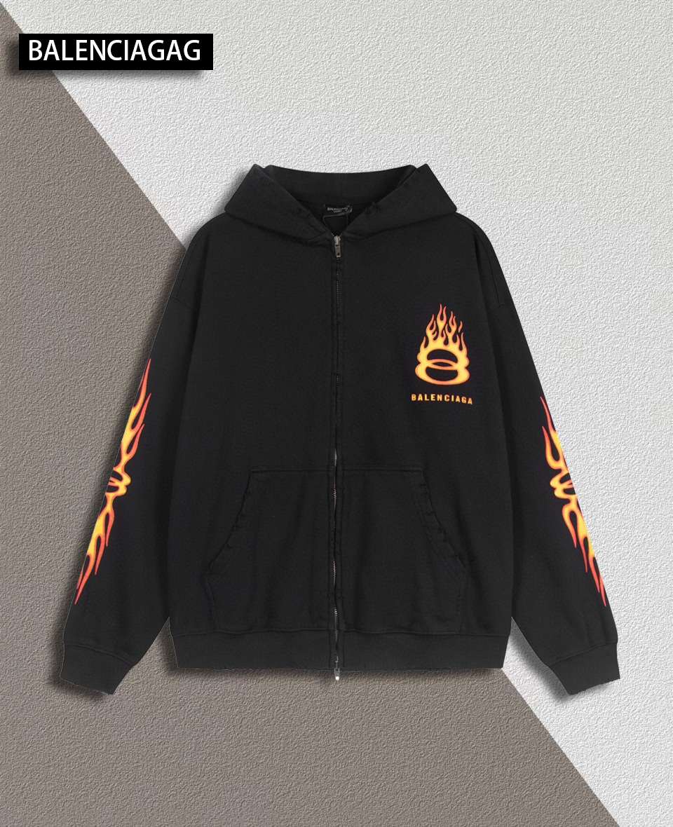 【BALENCIAGA 公式旗艦店】バレンシアガ 丸首の衛衣 スウェット ご好評に付き再入荷！241127