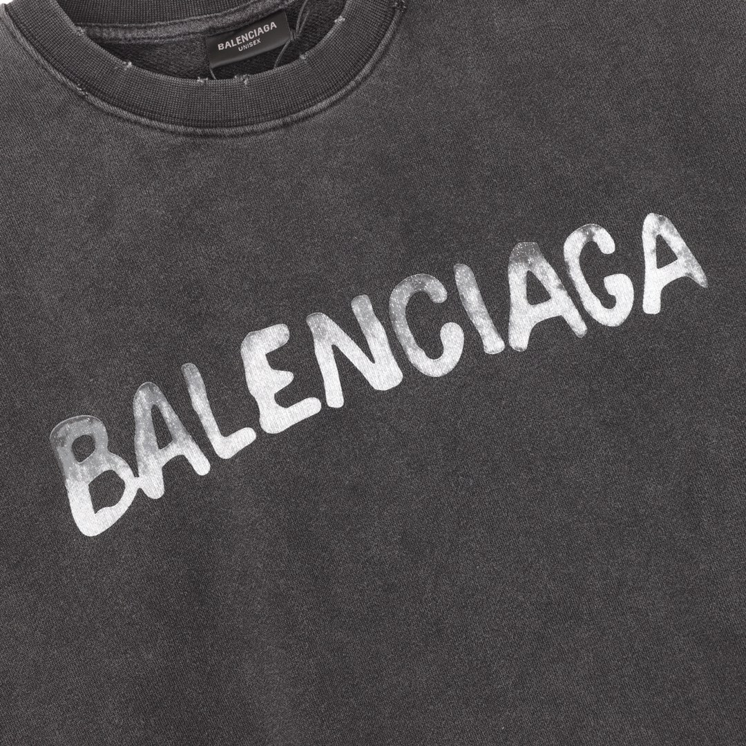 【BALENCIAGA 公式旗艦店】バレンシアガ 丸首の衛衣 スウェット ご好評に付き再入荷！241127