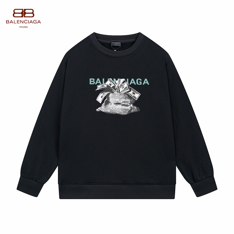 【BALENCIAGA 公式旗艦店】バレンシアガ 丸首の衛衣 スウェット ご好評に付き再入荷！241127