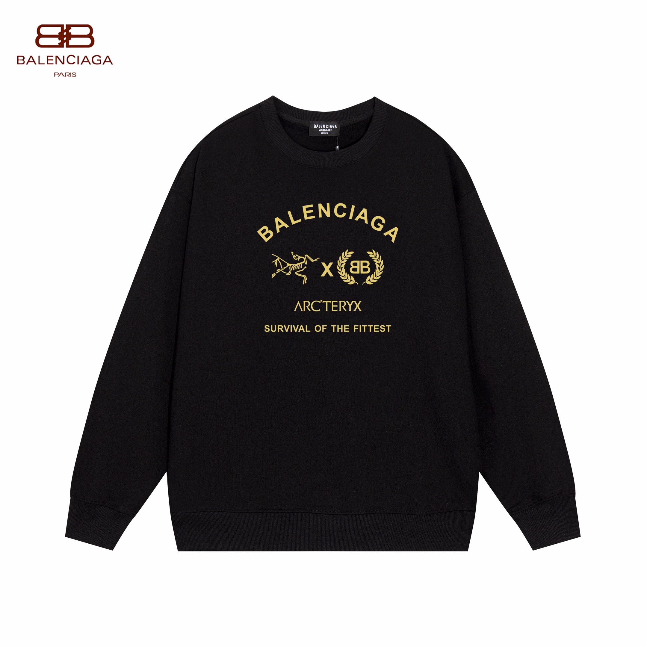 【BALENCIAGA 公式旗艦店】バレンシアガ 丸首の衛衣 スウェット ご好評に付き再入荷！241127
