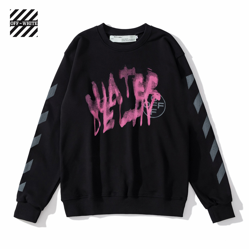 【OFF-WHITE  公式旗艦店】オフホワイト 丸首の衛衣  スウェットご好評に付き再入荷！ 241127