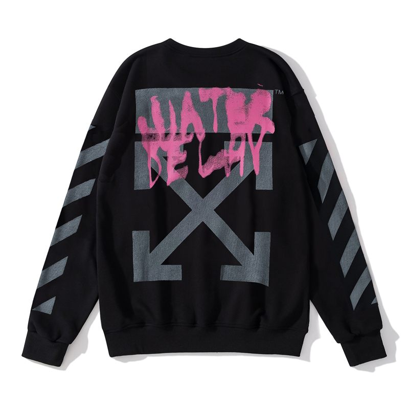 【OFF-WHITE  公式旗艦店】オフホワイト 丸首の衛衣  スウェットご好評に付き再入荷！ 241127