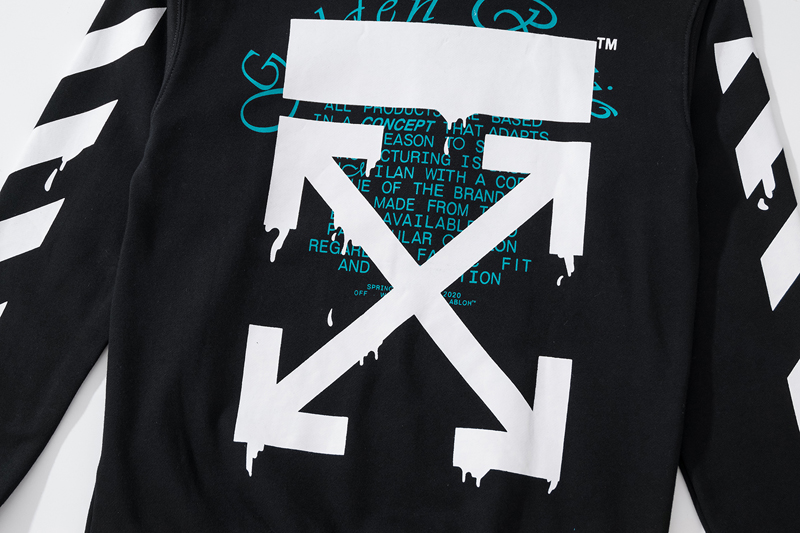 【OFF-WHITE  公式旗艦店】オフホワイト 丸首の衛衣  スウェットご好評に付き再入荷！ 241127