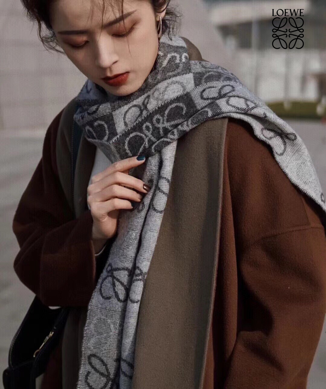 【LOEWE ロエベ】スカーフ40*200CM   241207